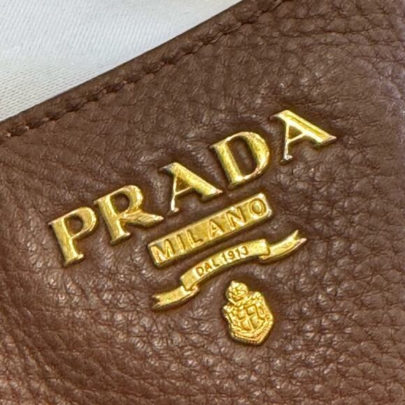 Prada Vitello Daino Side Pocket Convertible Large Tote Brown leather - Picture 8 of 16